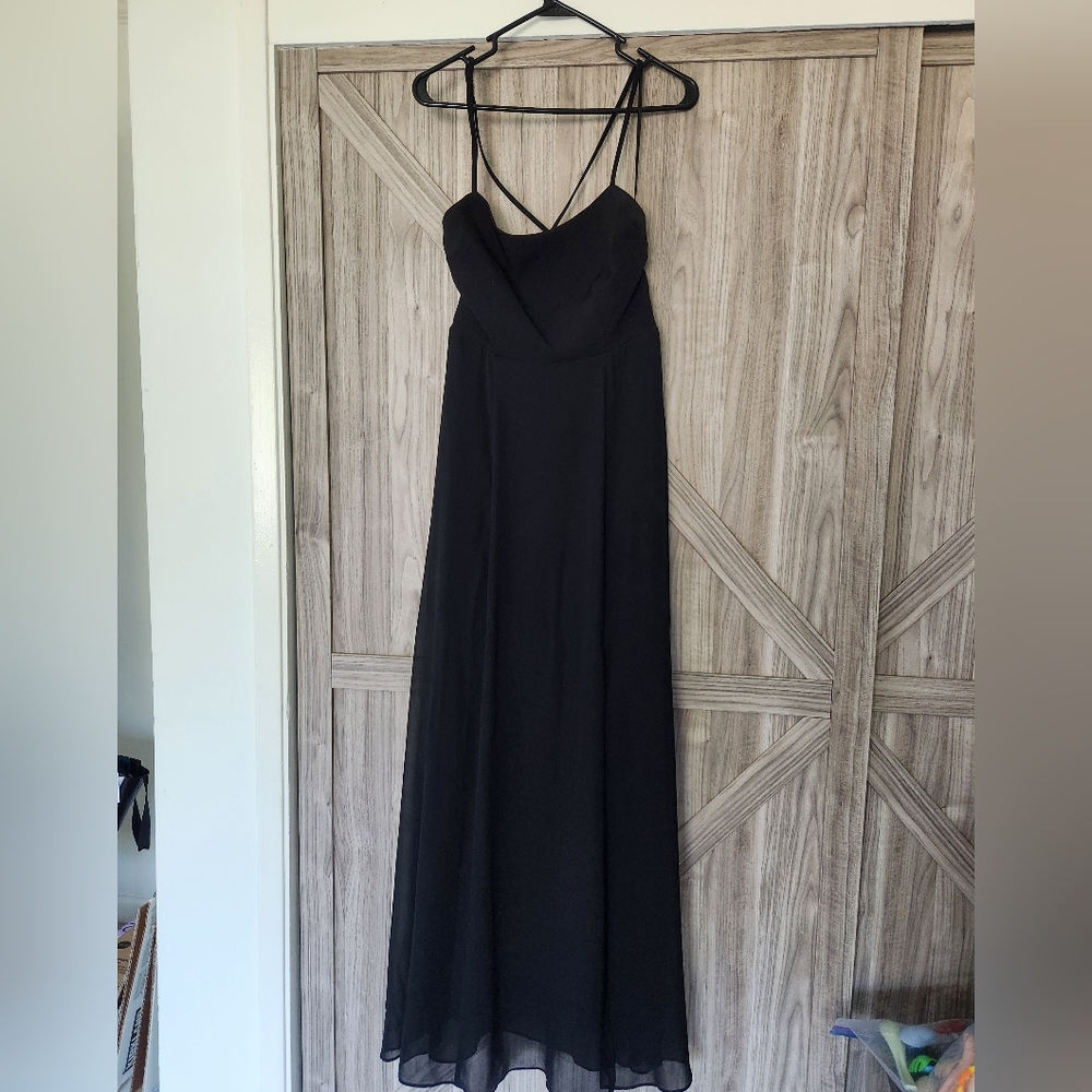 Lulu's black tie dress
